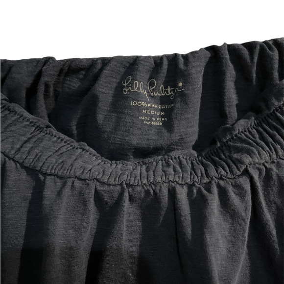 Lilly Pulitzer ruffle navy tube top size medium EUC - Picture 5 of 6